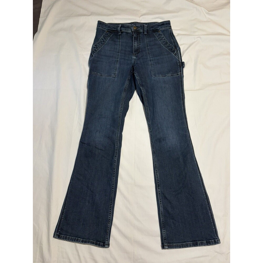 Duluth Jeans Women's 10 Long Double Flex Carpenter Stretch Utility Workwear